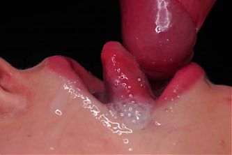 The most Sensual BLOWJOB with mouth, tongue and lips - Amazing cumshot